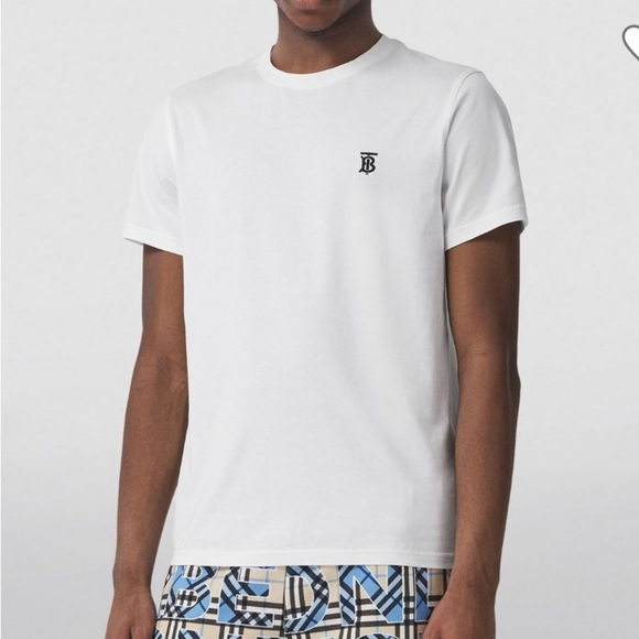 Burberry TB Monogram Embroidered Tshirt Size L - Picture 1 of 12